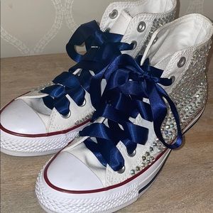 Custom rhinestone converse